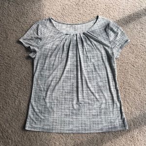 Blouse black and white